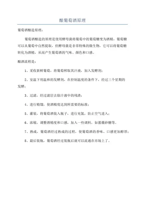 酿葡萄酒原理