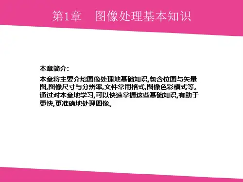 Photoshop CS6图像处理基本知识