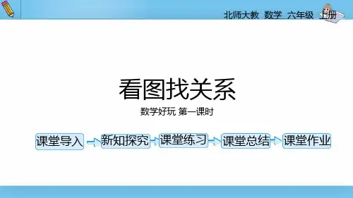 六年级上北师大版数学好玩第一课时看图找关系课件