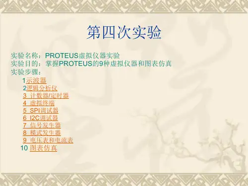第四次实验-PROTEUS虚拟仪器实验