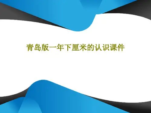 青岛版一年下厘米的认识课件共15页文档