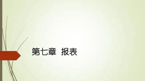 Access2010数据库报表