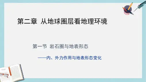 2019-2020年鲁教版高中地理必修一第二单元第一节《岩石圈与地表形态》优质课件)(共26张PPT)