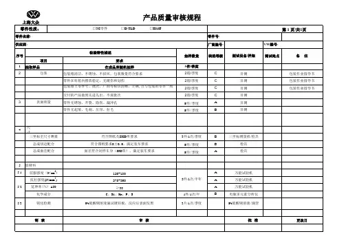 大众三规程文件