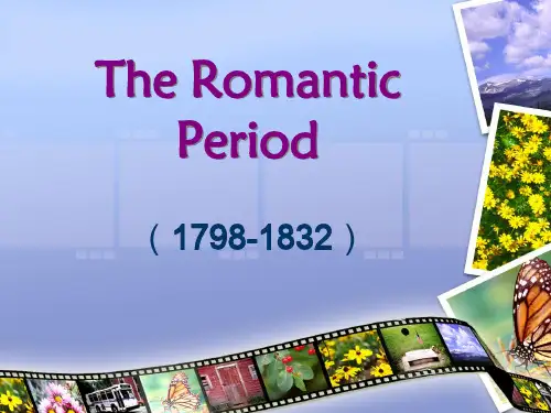 英国文学史及选读  The Romantic Period