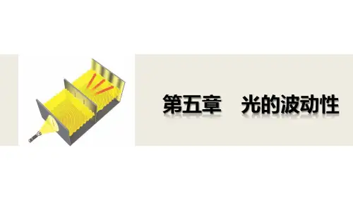 高中物理选修3-4第五章3光的衍射与偏振及激光