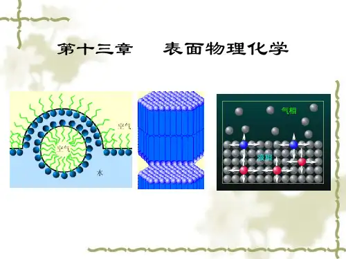 第13章 表面物理化学天大版ppt课件