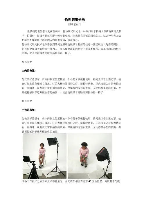 摄影中的伦勃朗布光法