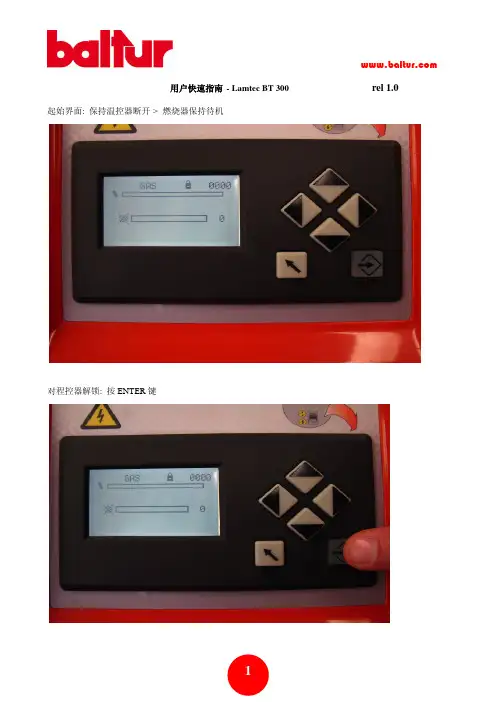 百得燃烧器BAITUR-BT 300 程控器