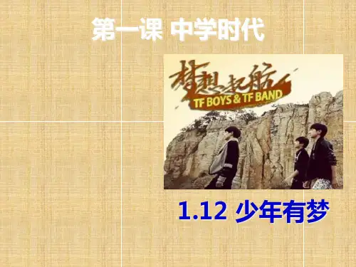 人教版七年级上册道德与法治12少年有梦