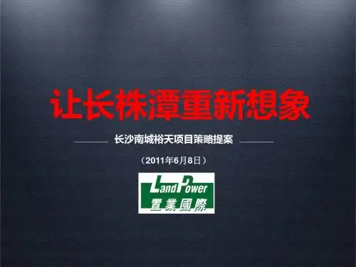 2011年6月8日长沙南城裕天项目策略提案132p