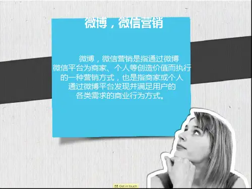 微博微信网络营销ppt课件