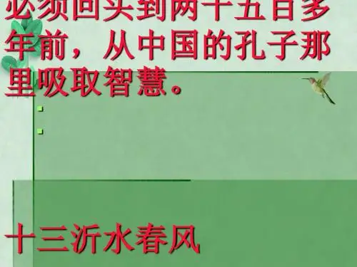 沂水春风ppt课件21