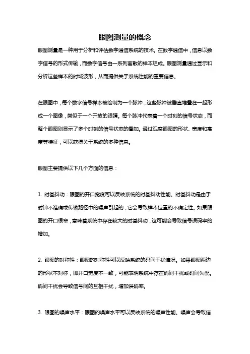 眼图测量的概念