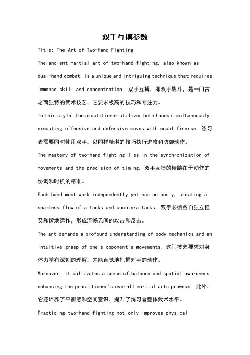 双手互搏参数