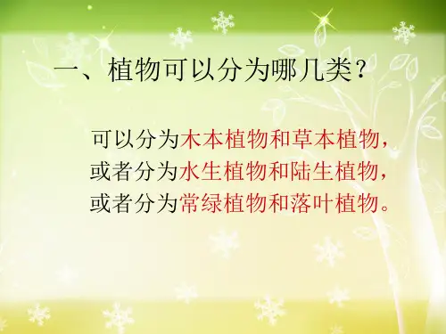 初一生物植物分类