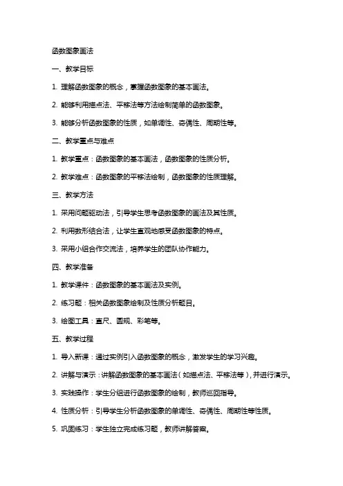 函数图象画法的教案