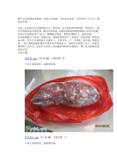 学做七彩纯牛肉汉堡