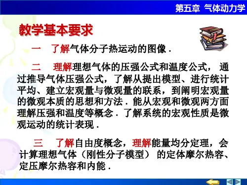 大学物理气体动力学
