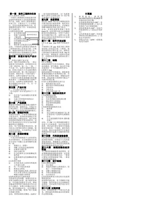 个体软件过程psp总结