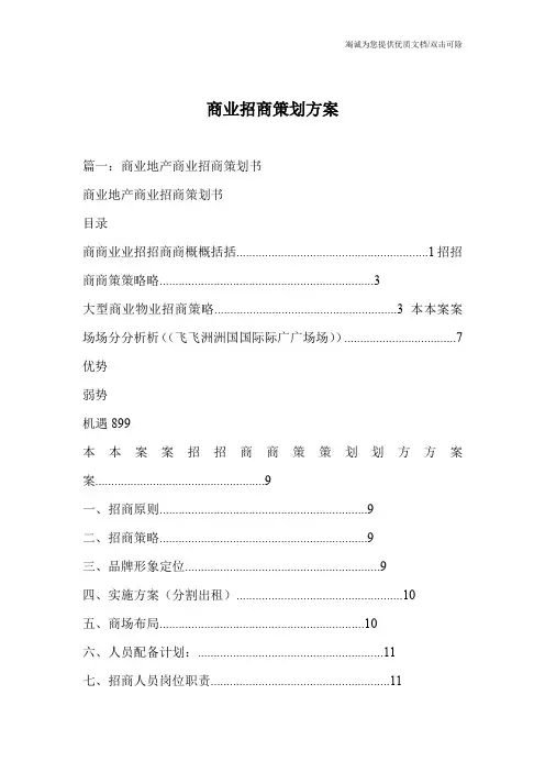 商业招商策划方案_0