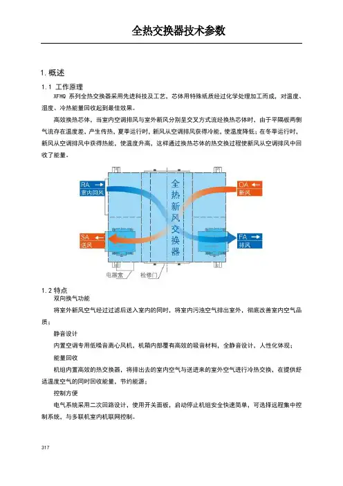 全热交换器技术参数