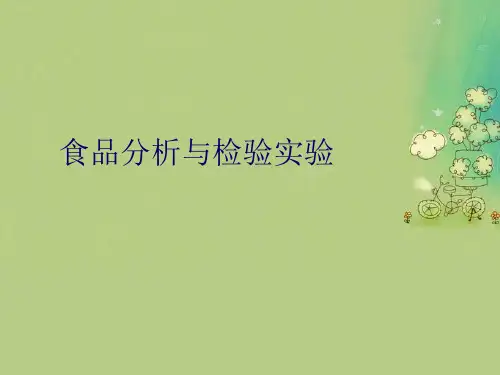 食品分析与检验实验