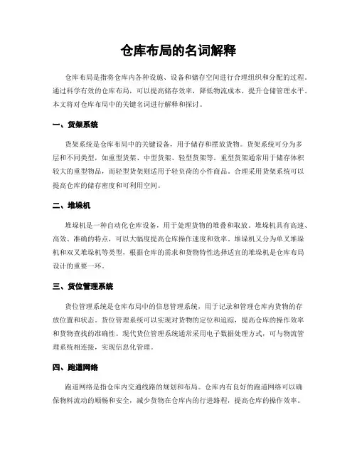 仓库布局的名词解释