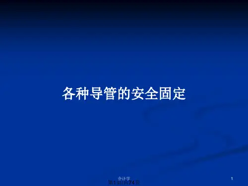 各种导管的安全固定PPT教案
