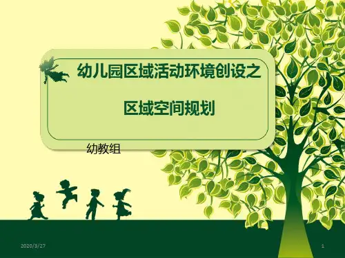 幼儿园区域活动环境创设PPT课件