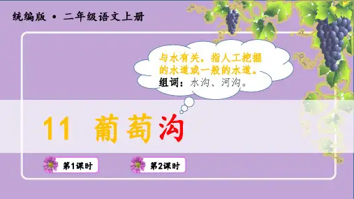 部编版二年级语文上册第11课《葡萄沟》精品课件(共114张PPT)