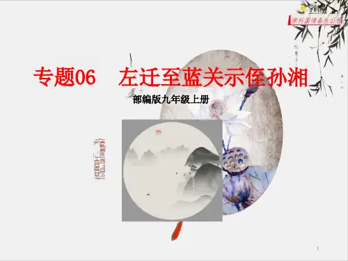 九年级语文《左迁至蓝关示侄孙湘》ppt课件