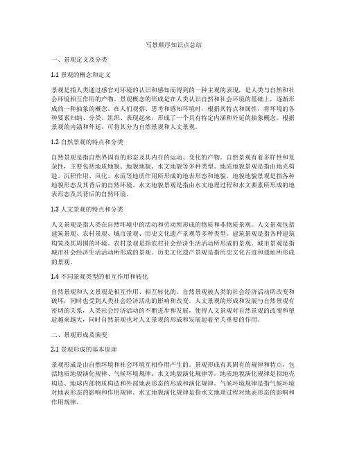 写景顺序知识点总结