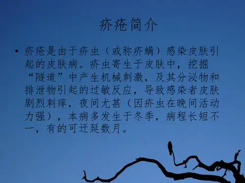 疥螨蠕形螨简介PPT精品文档