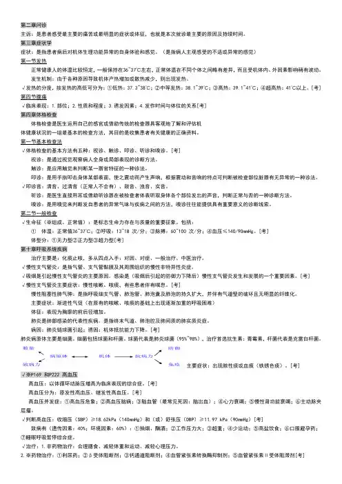 临床医学概论重点总结