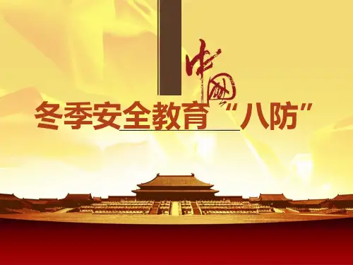 冬季安全教育培训课件实用PPT(36页)