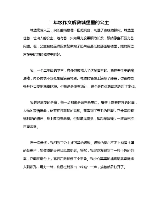 二年级作文解救城堡里的公主