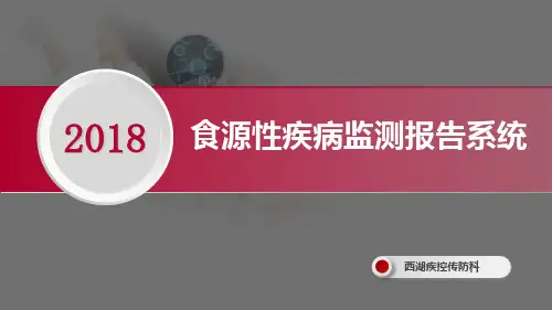食源性疾病监测报告系统
