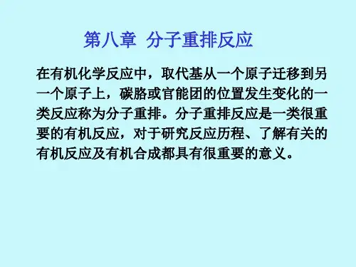 [理学]第八章 分子重排反应