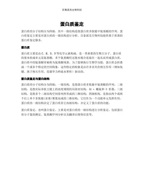 蛋白质鉴定