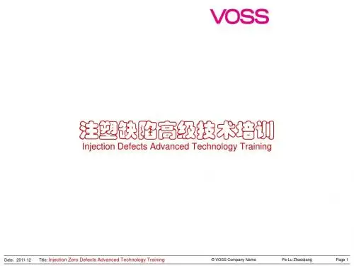 注塑缺陷技术培训
