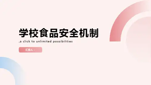 学校食品安全机制图
