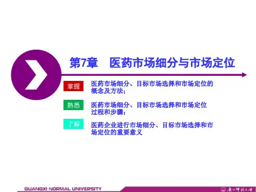 医药市场细分与目标市场 ppt课件