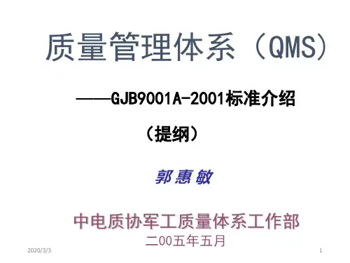质量GJB标准培训