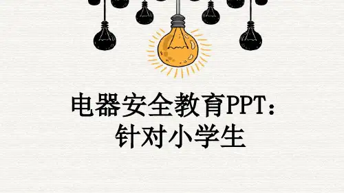 电器安全教育PPT：针对小学生