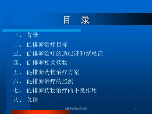 促排卵药物使用规范培训课件