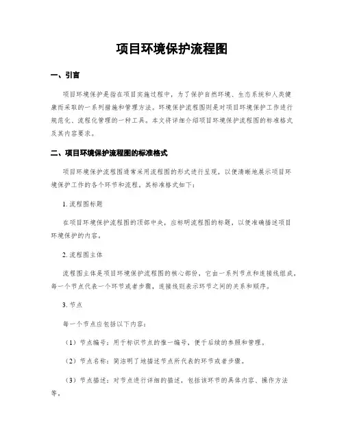 项目环境保护流程图