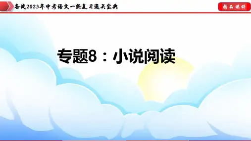 专题08：小说阅读【课件讲练】-备战2023年中考语文一轮复习通关宝典