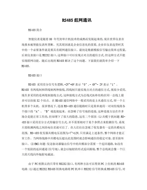 RS485组网通讯