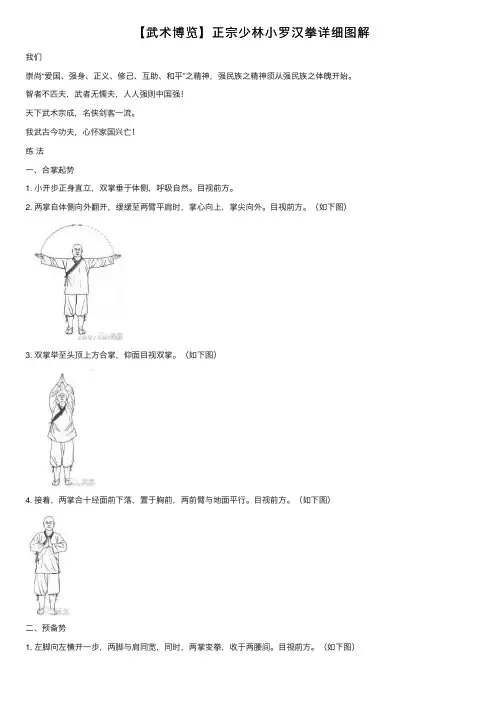 【武术博览】正宗少林小罗汉拳详细图解